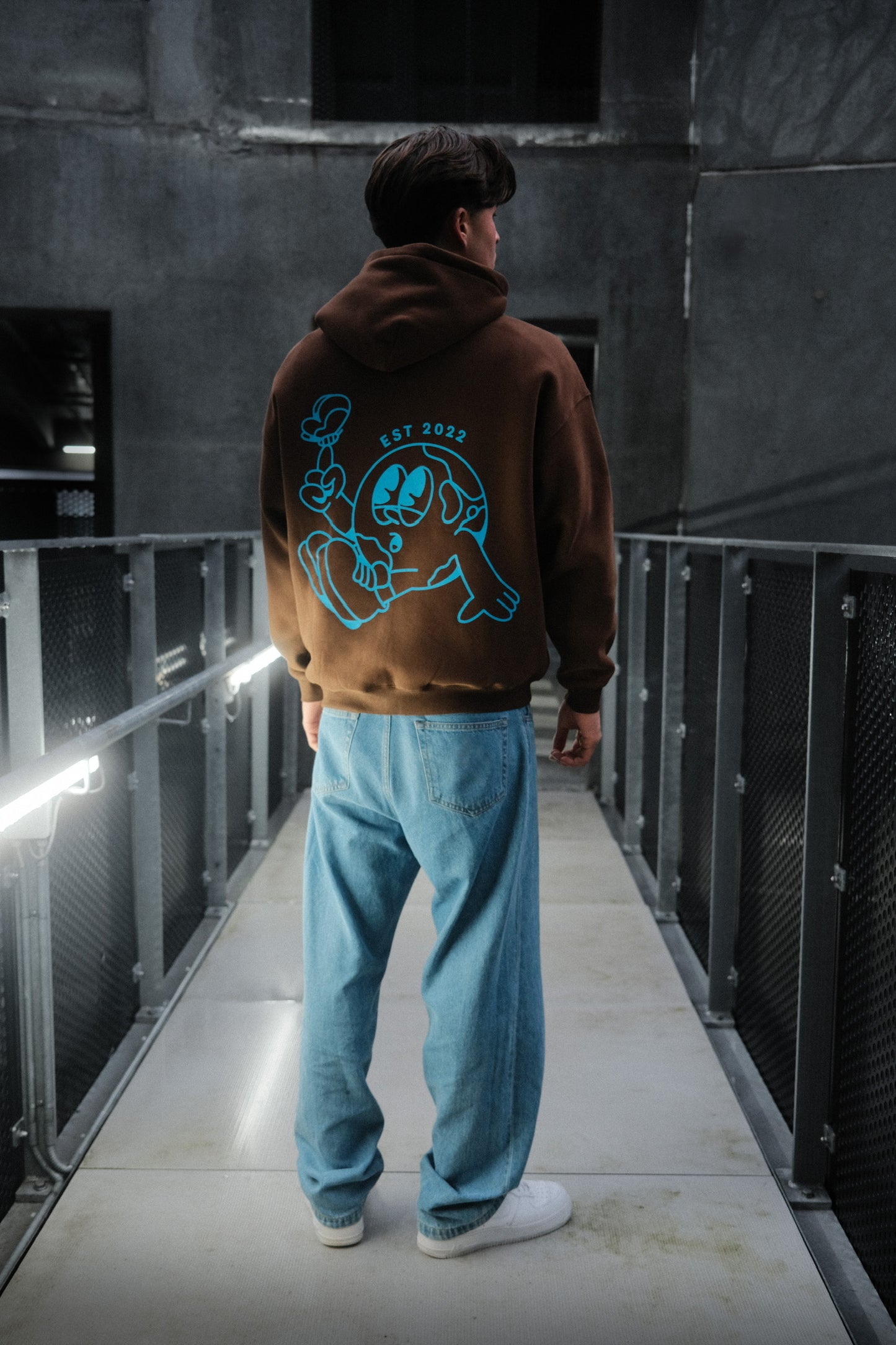 A'REVE Oversized Hoodie - Brown