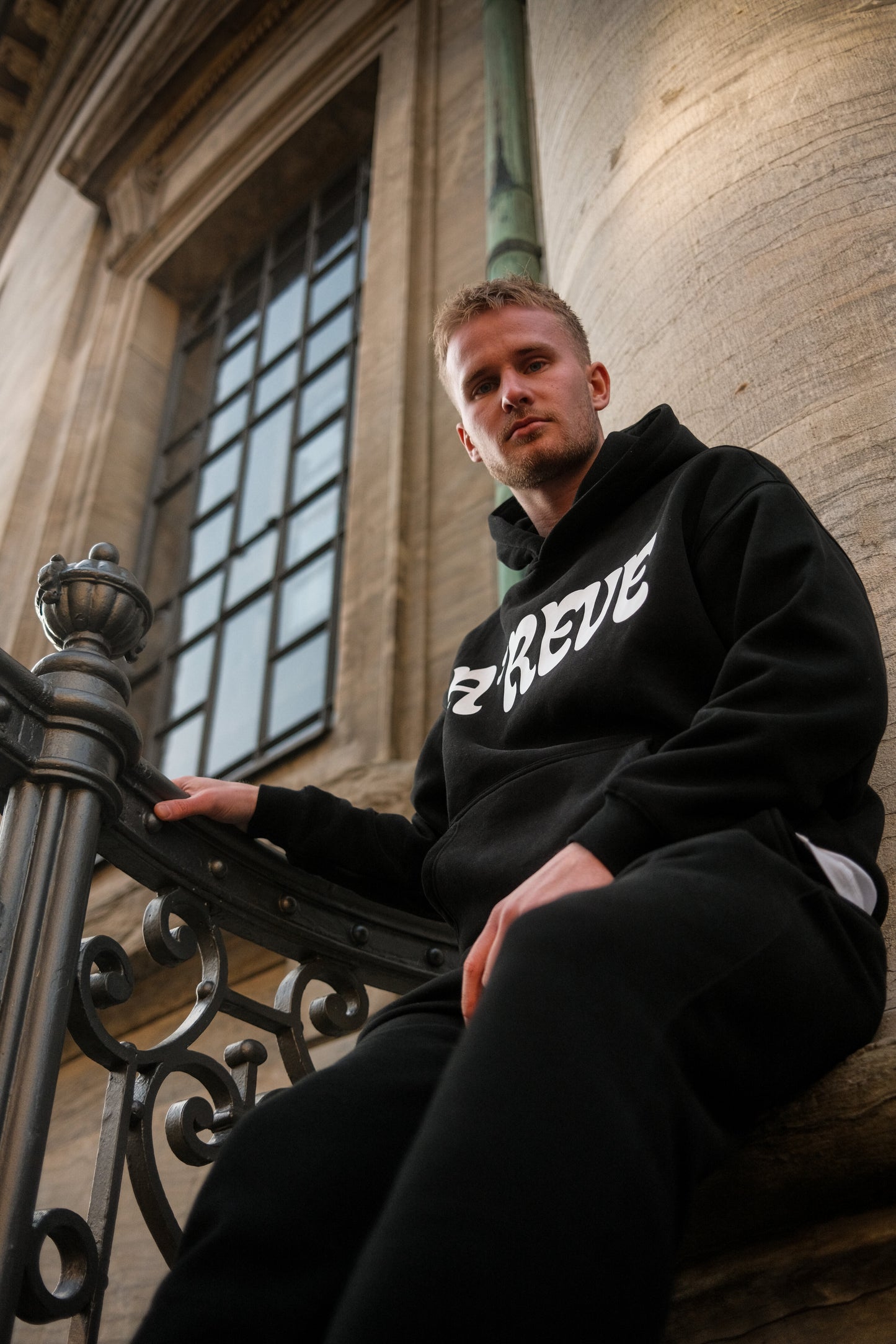 A'REVE Oversized Hoodie - Black