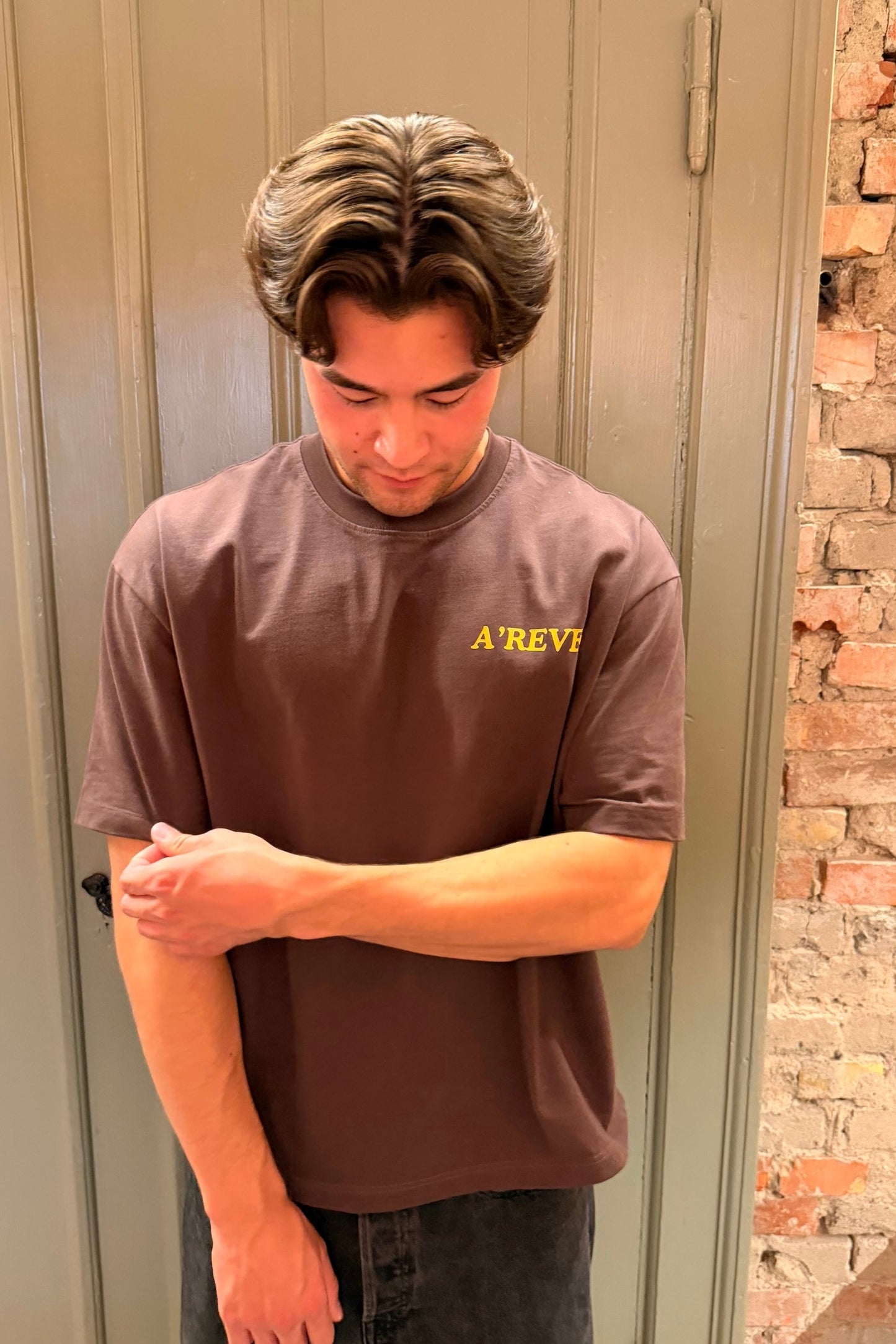 Oversized Box fit, Unisex - Chocolate Brown