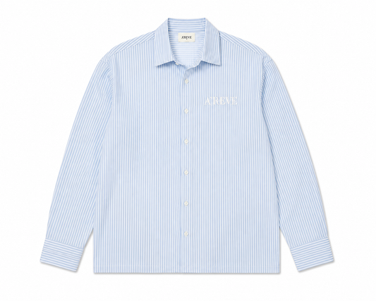 Striped Shirt - Light blue/ White