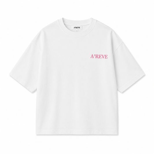 A’REVE Box Fit Heavy Tee - White