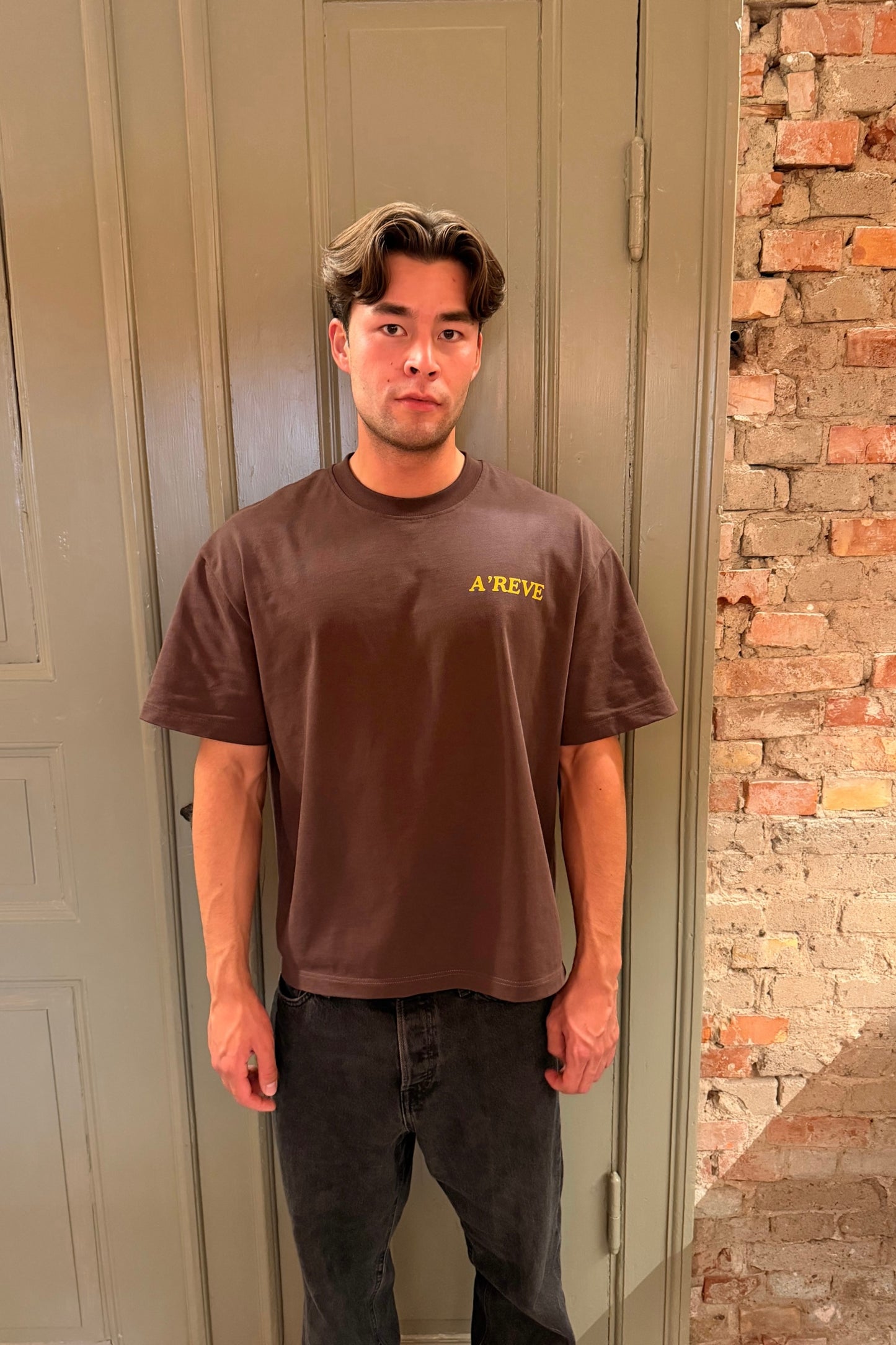 Oversized Box fit, Unisex - Chocolate Brown