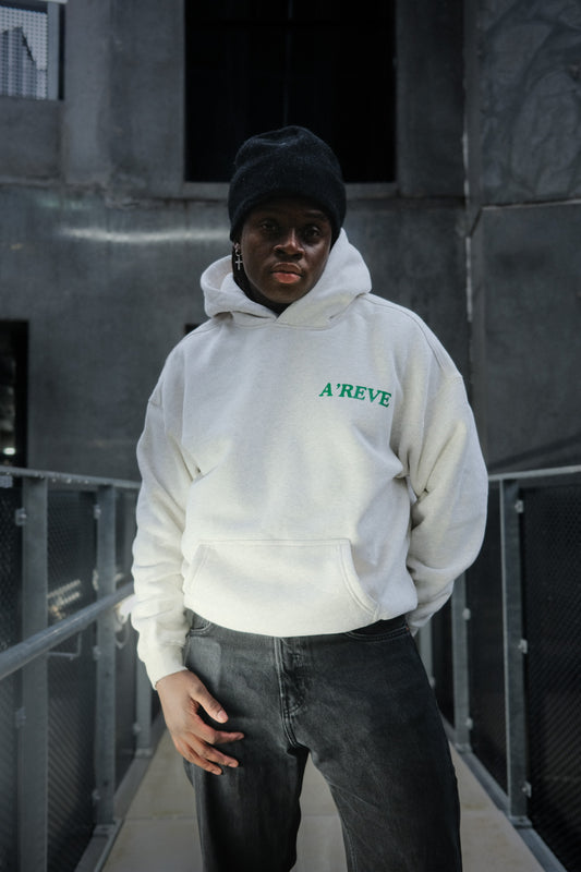 A'REVE Oversized Hoodie - Light Grey