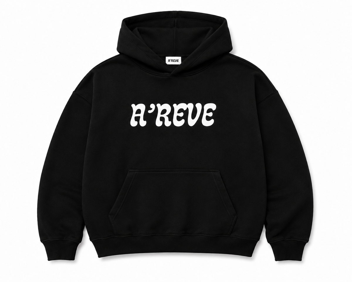 A'REVE Oversized Hoodie - Black